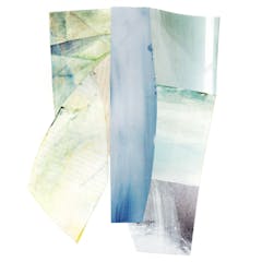 【コラージュ原画:龍山千里】雪 / Snow(額装)